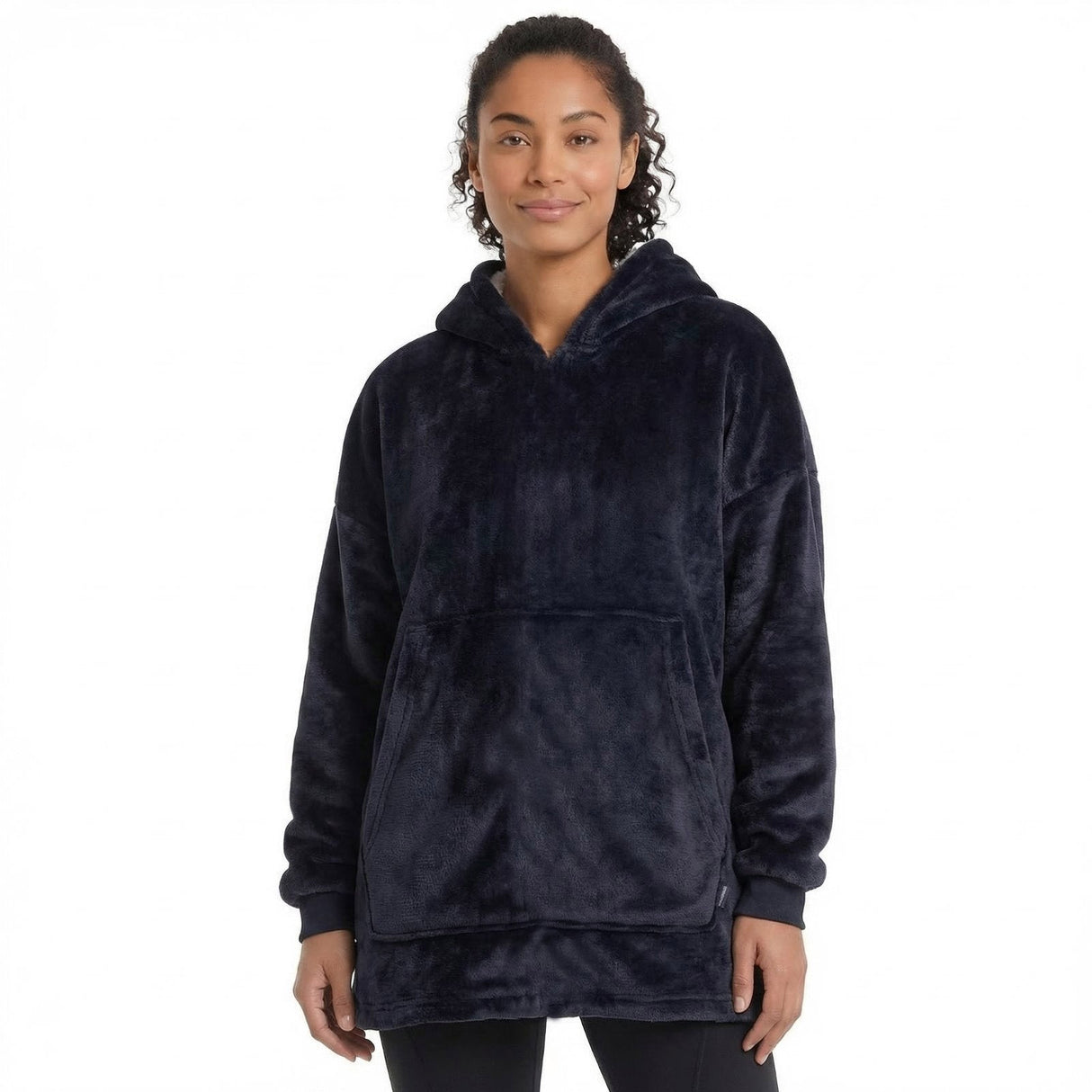 Trespass Unisex Adult Cosiness Oversized Hoodie Blanket Navy