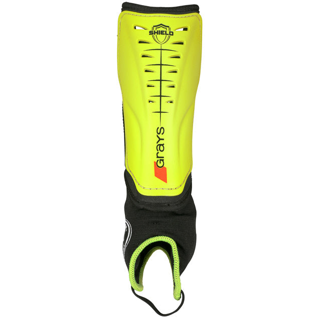 Grays Shield Shinguard Black/Fluo Yellow