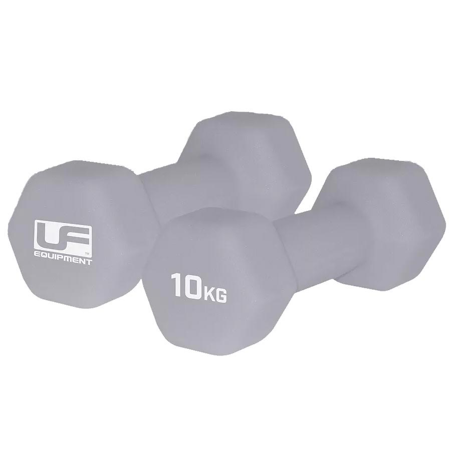 UF Hex Neo Dumbbells 10kg Silver