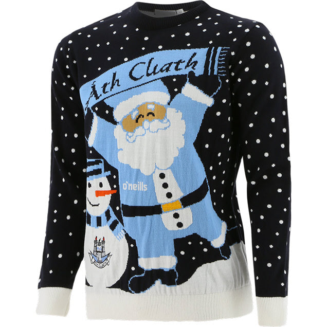 Dublin Santa Kids XMas Jumper Navy