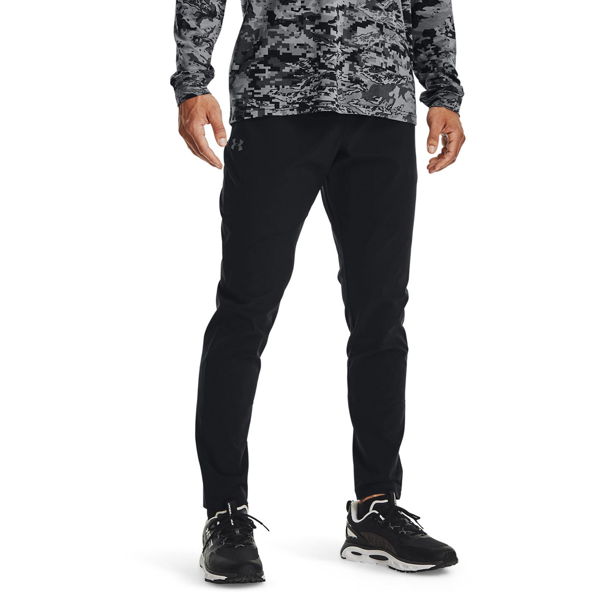 UA Mens Stretch Wvn Pant Black