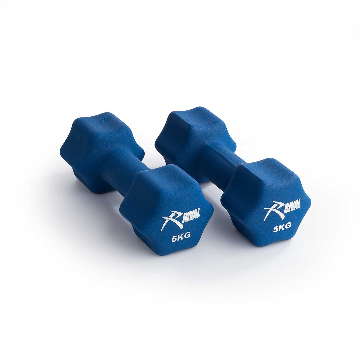 Rival Neoprene Dumbell 5kg Pair Blue
