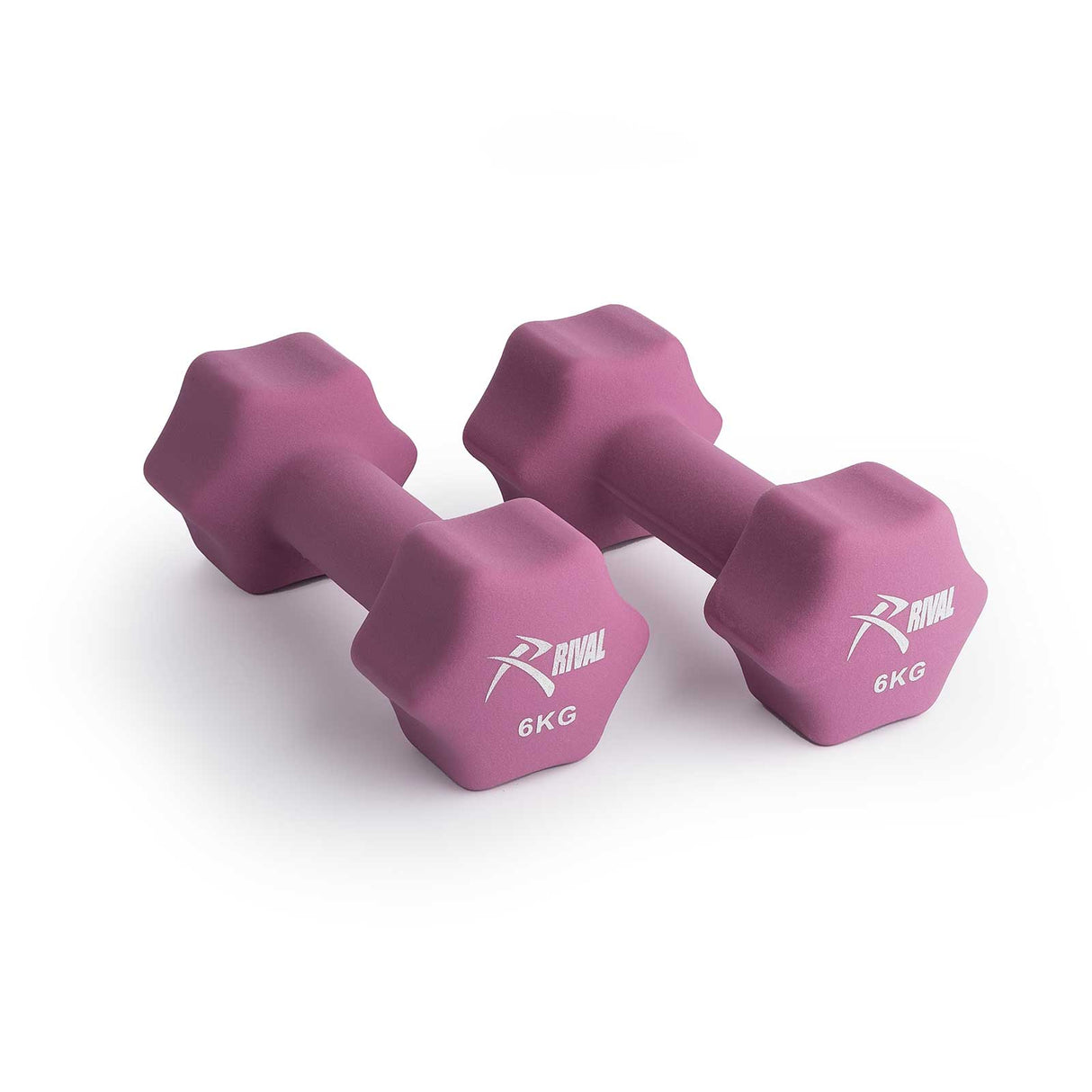 Rival Neoprene Dumbell 6kg Pair Purple