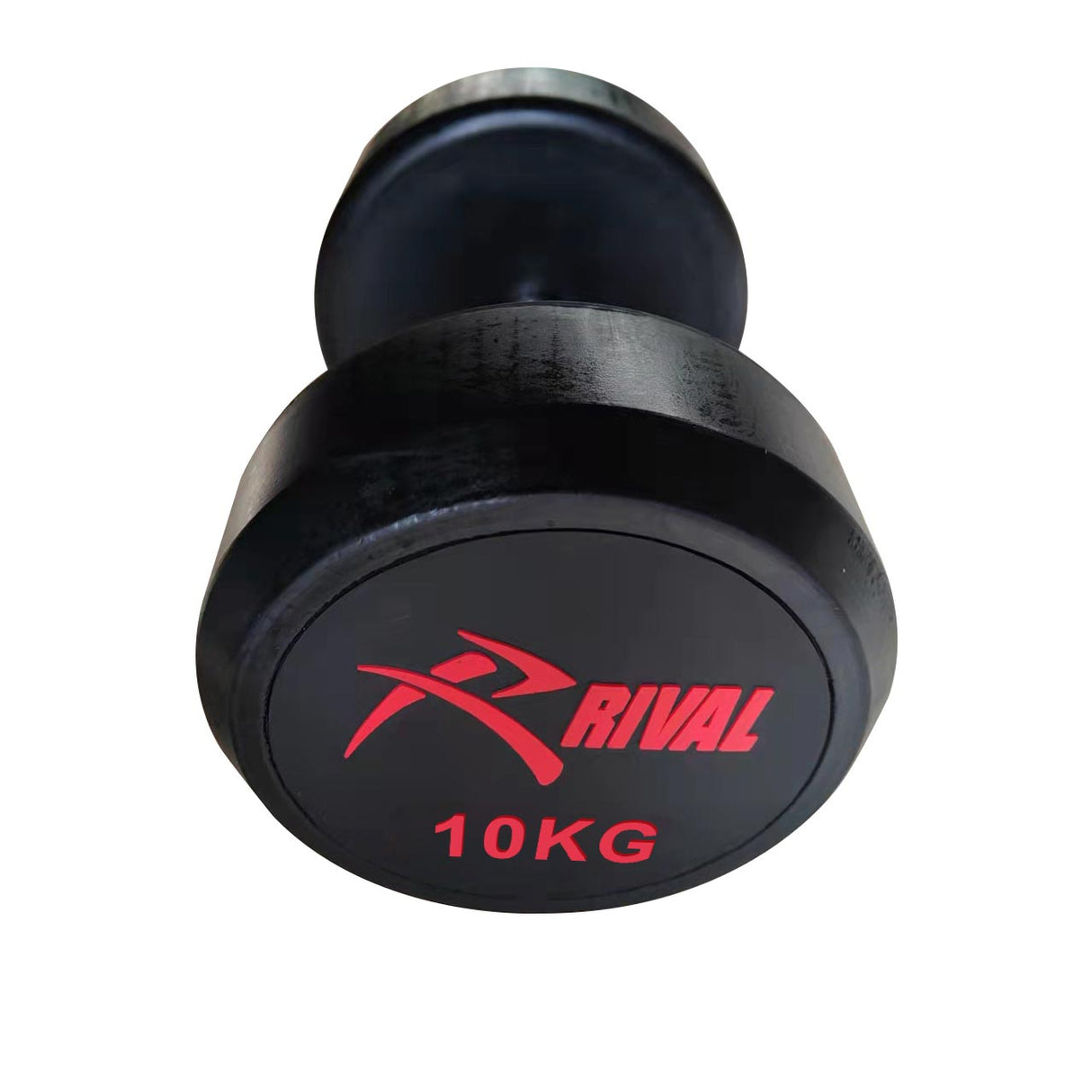 Rival Rubber Round Dumbell 10kg Pair Blk