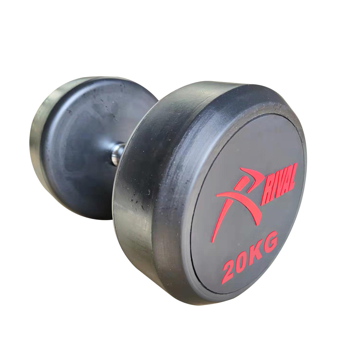 Rival Rubber Round Dumbell 20kgPair Blk