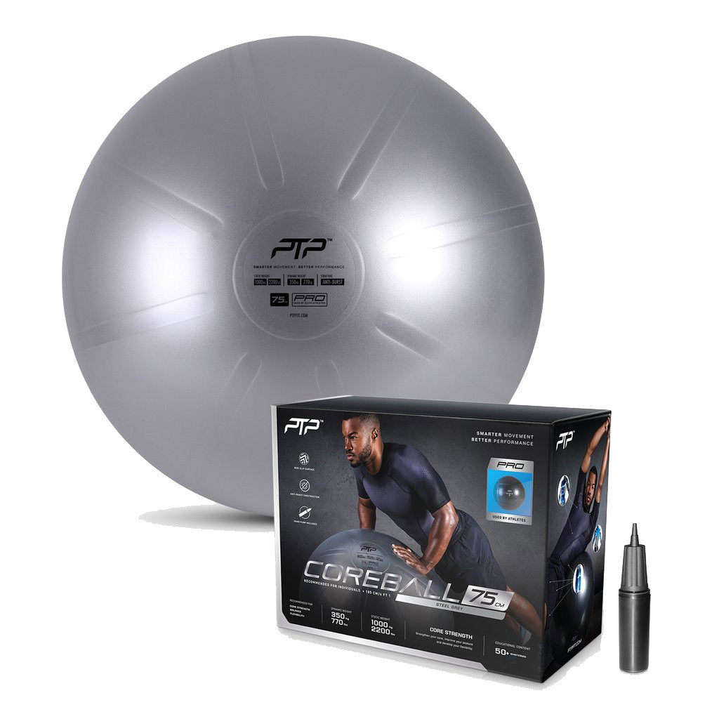 PTP Coreball 75Cm W/Pump Steel Grey