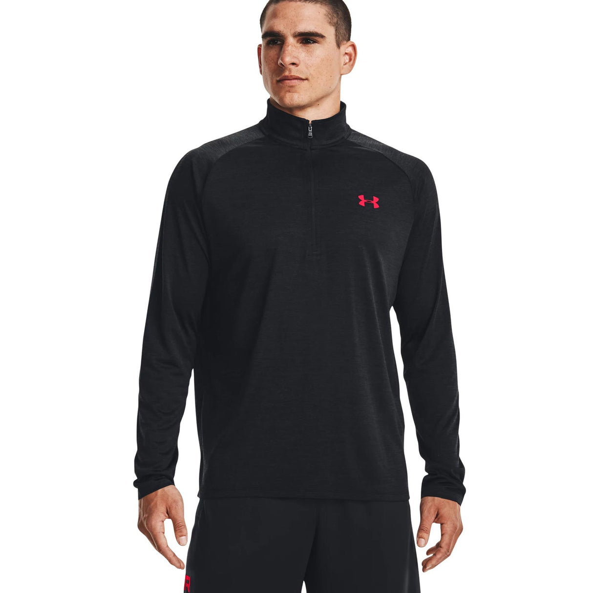 UA Tech 2.0 1/2 Zip Black