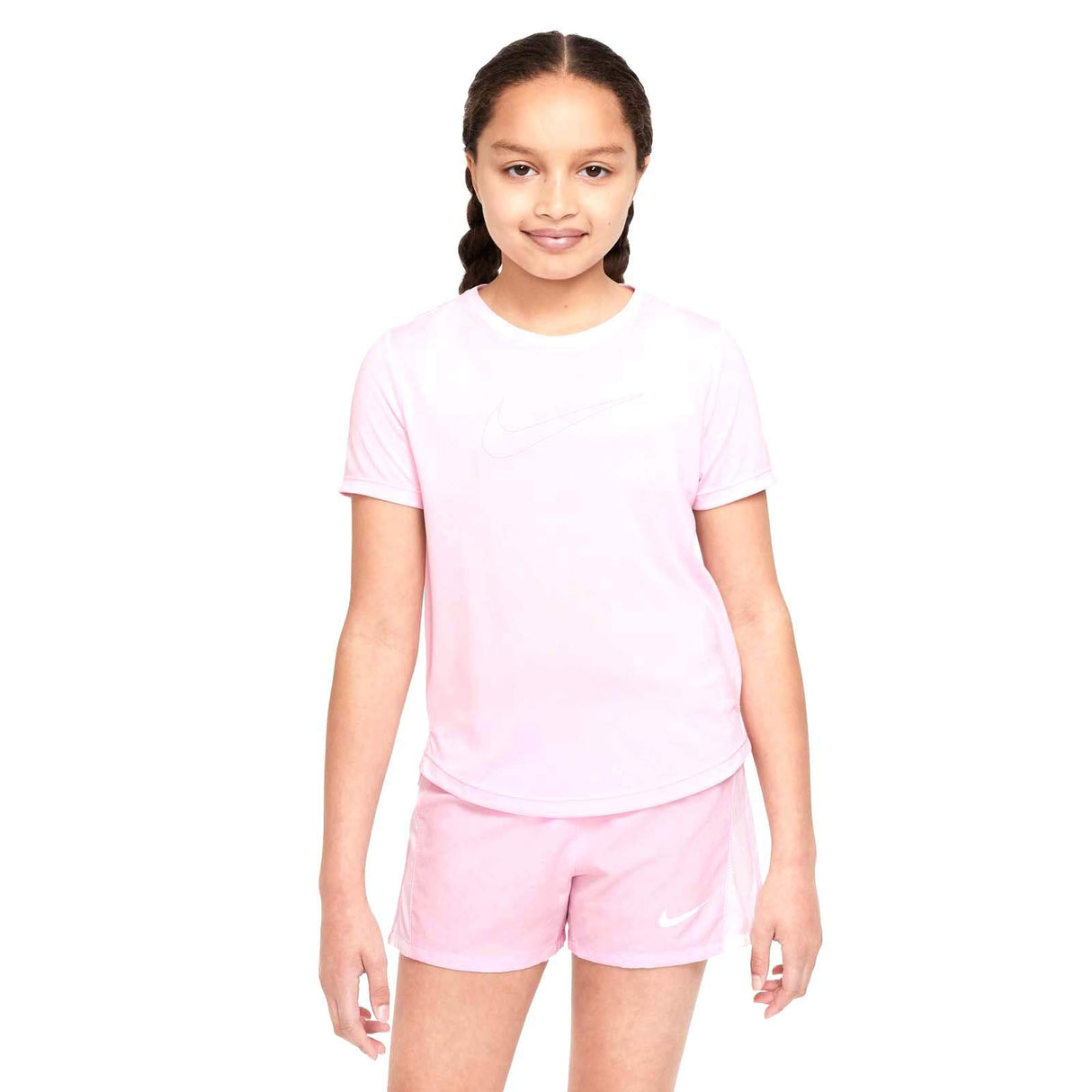 NIKE GIRLS DF ONE SS TOP GX PINK