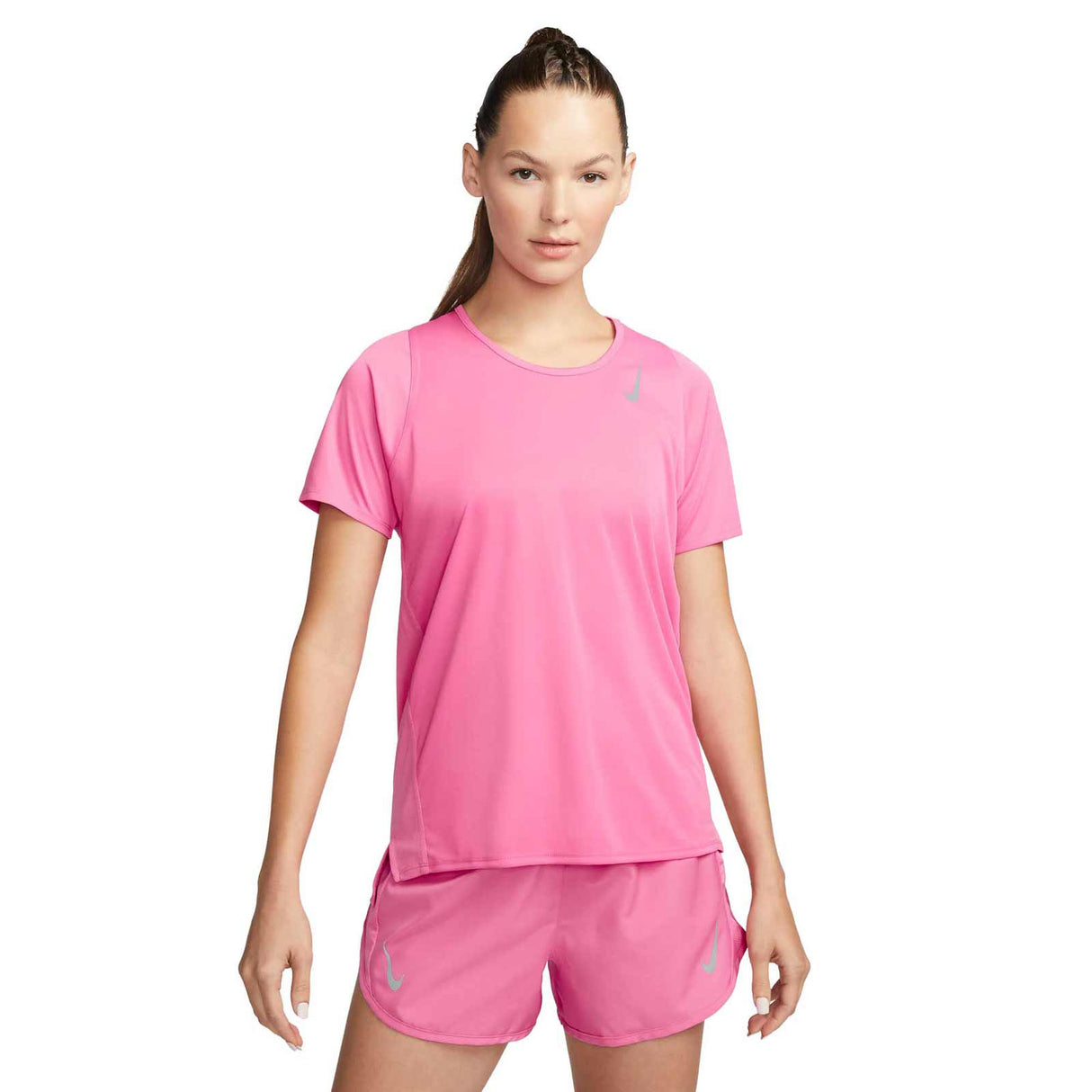 Nike Wmns Dri-Fit Race SS Top Pink