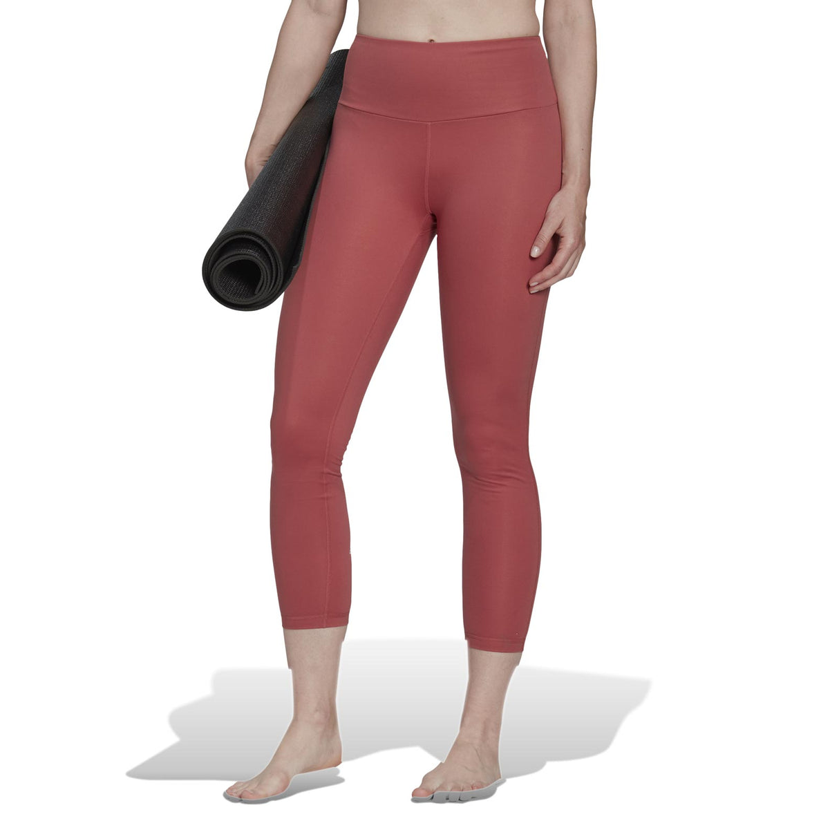 adidas Womens YO Essential 7/8 Tight Red