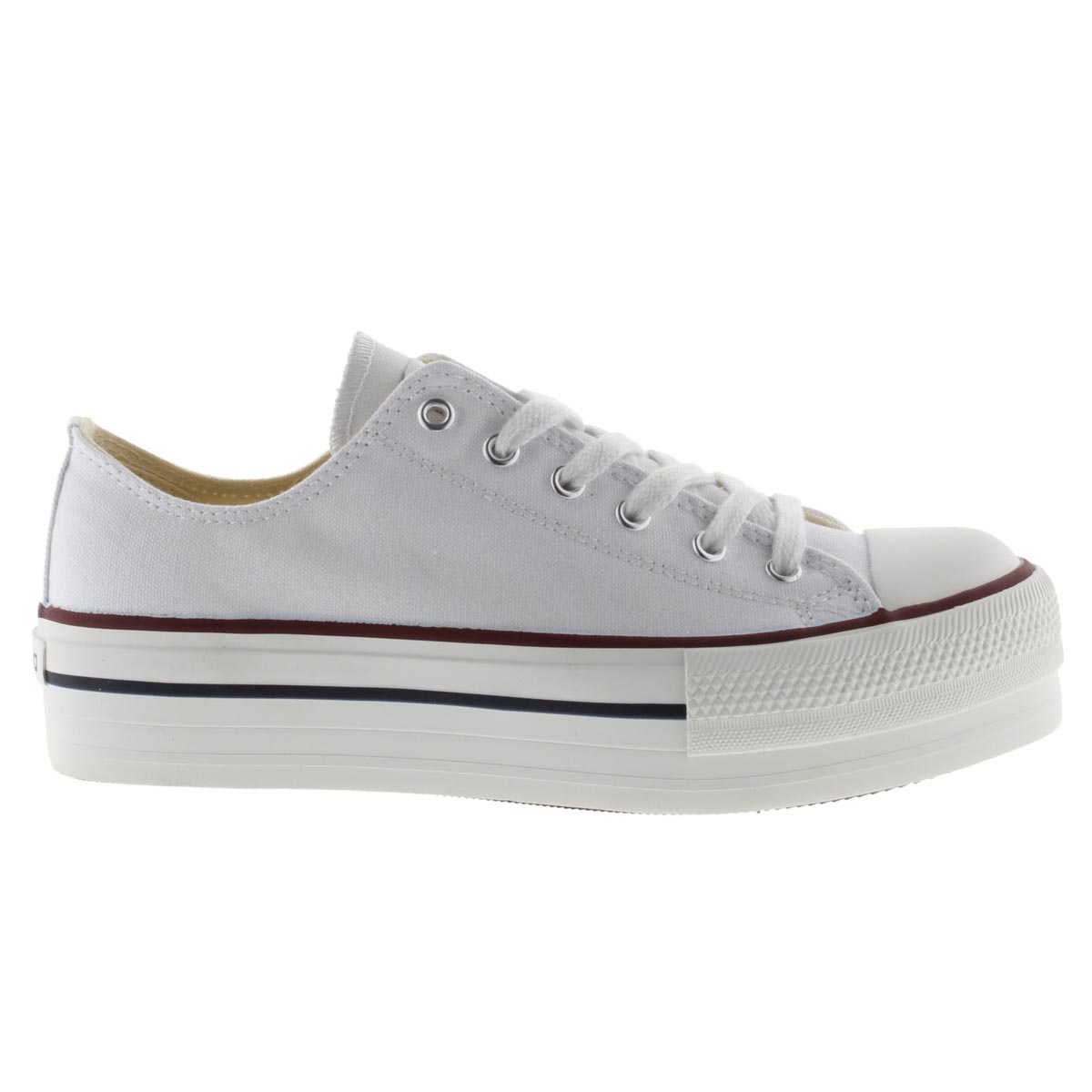 VICTORIA CANVAS PLATFORM SNEAKER WHT
