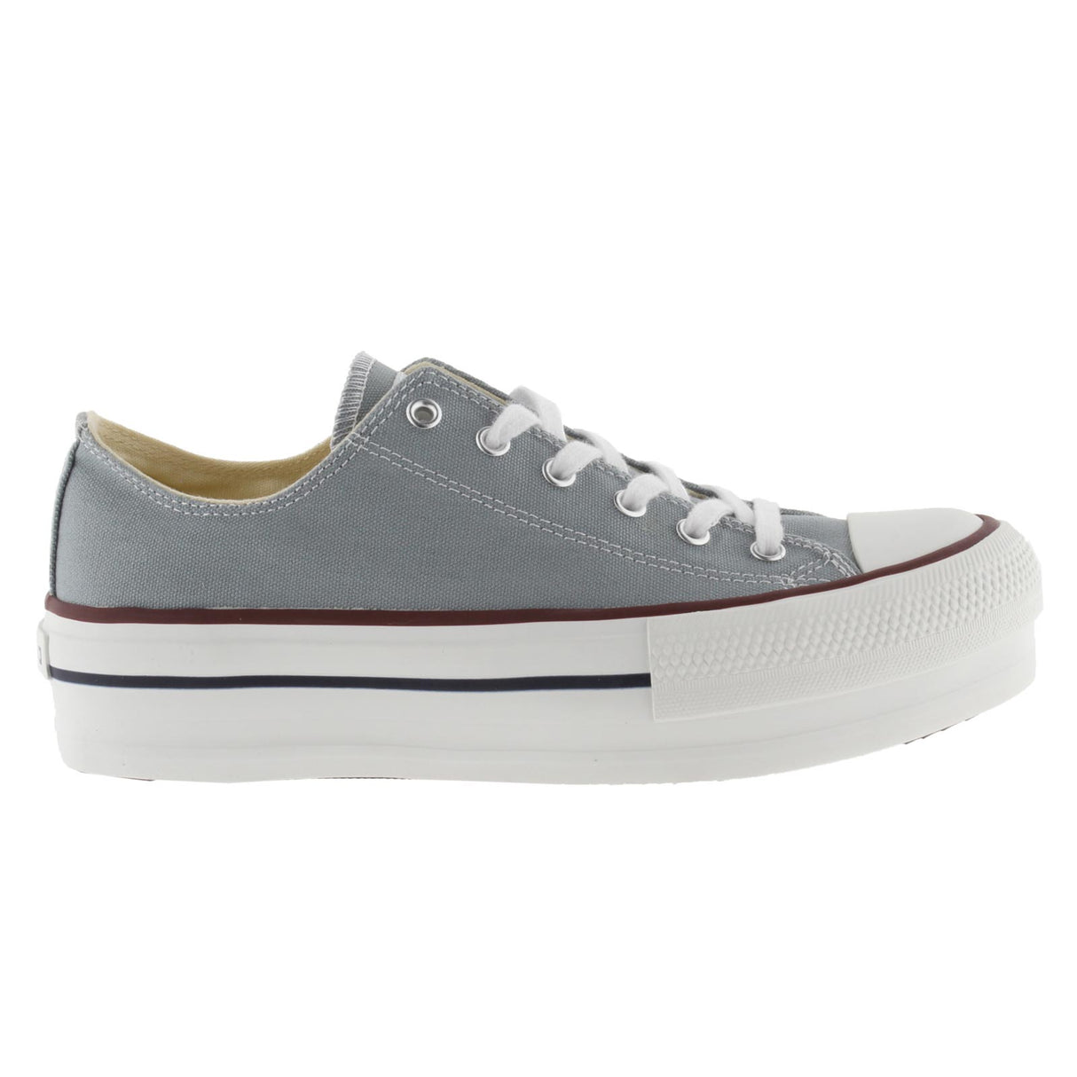VICTORIA CANVAS PLATFORM SNEAKER GRY