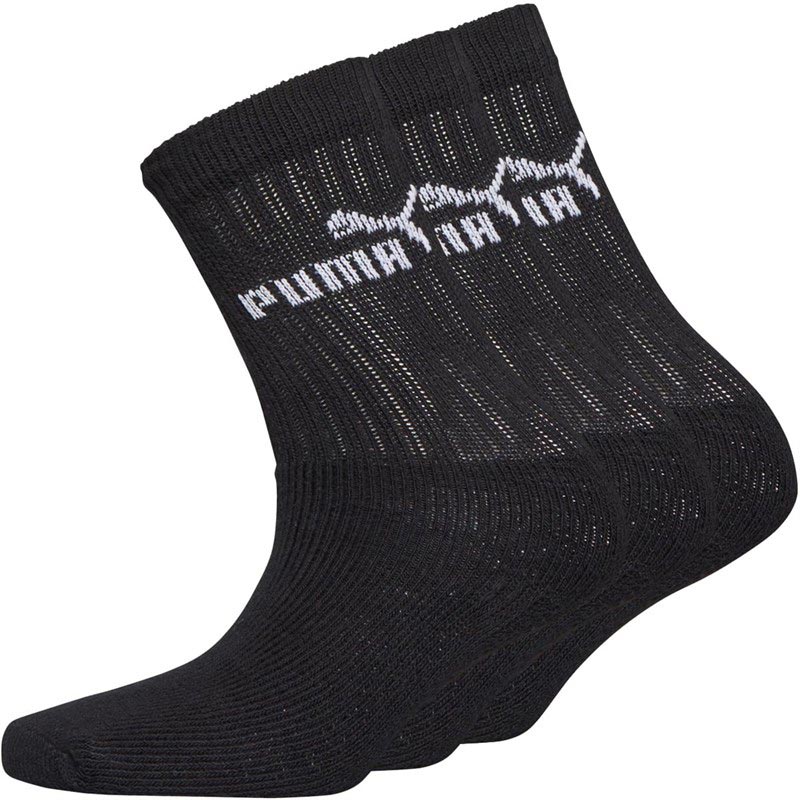 Puma Kids Crew Sock 3P Black