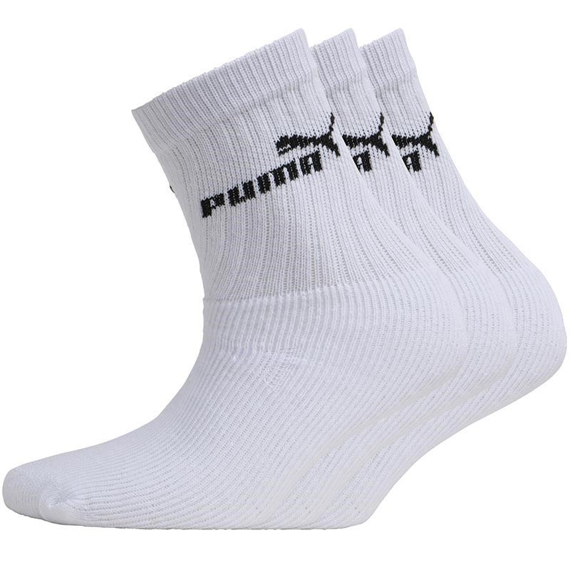 Puma Kids Crew Sock 3P White
