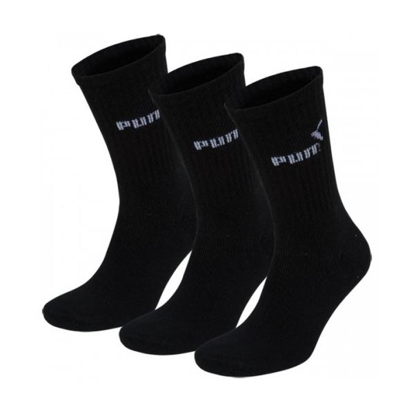 Puma Crew Sock 3PK Black