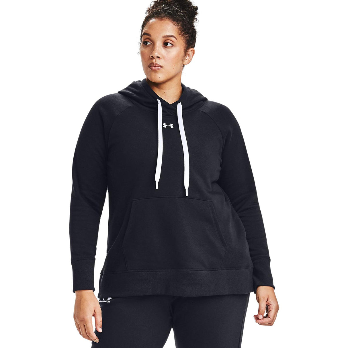 UA Womens Rival Fleece HB Hoodie Black