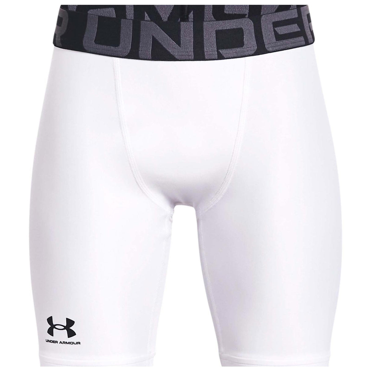UA BOYS HG ARMOUR SHORTS WHITE