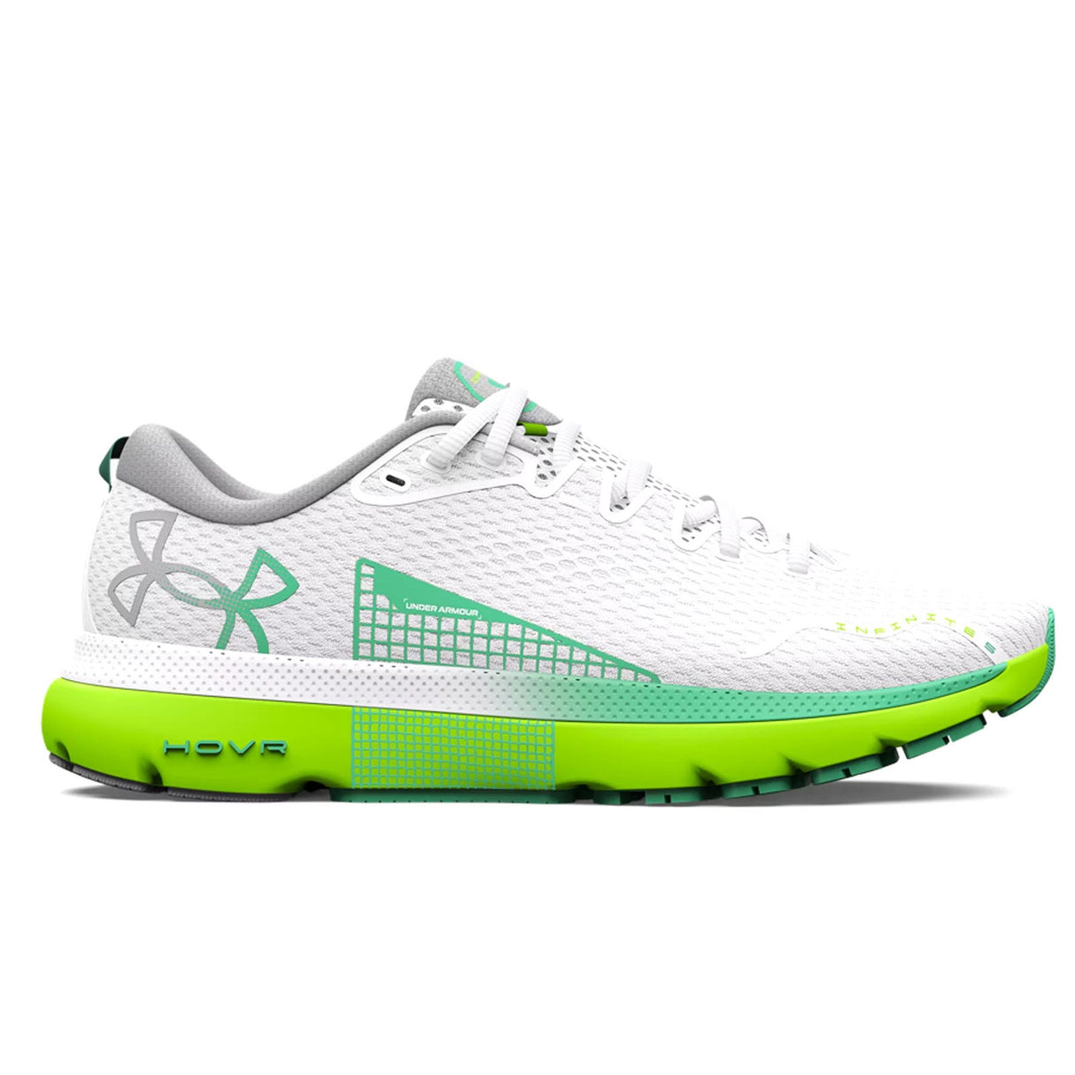 UA HOVR Infinite 5 Womens White/Yellow