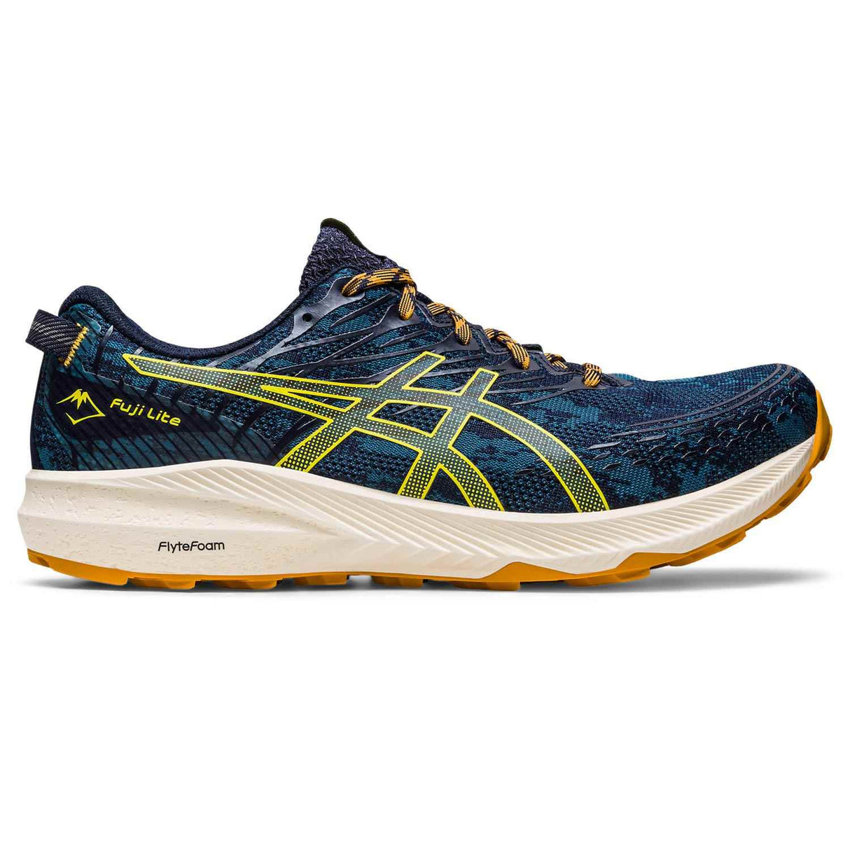 Asics Fuji Lite 3 Mens Navy/Yellow