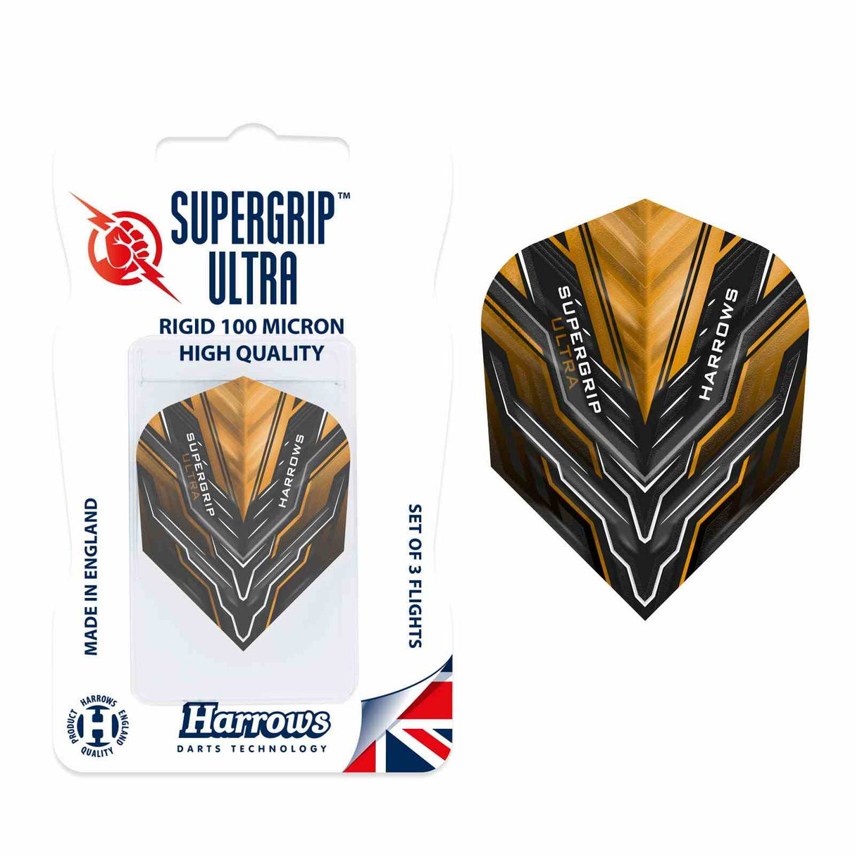 Harrows Supergrip Ultra Dart Flights Gol