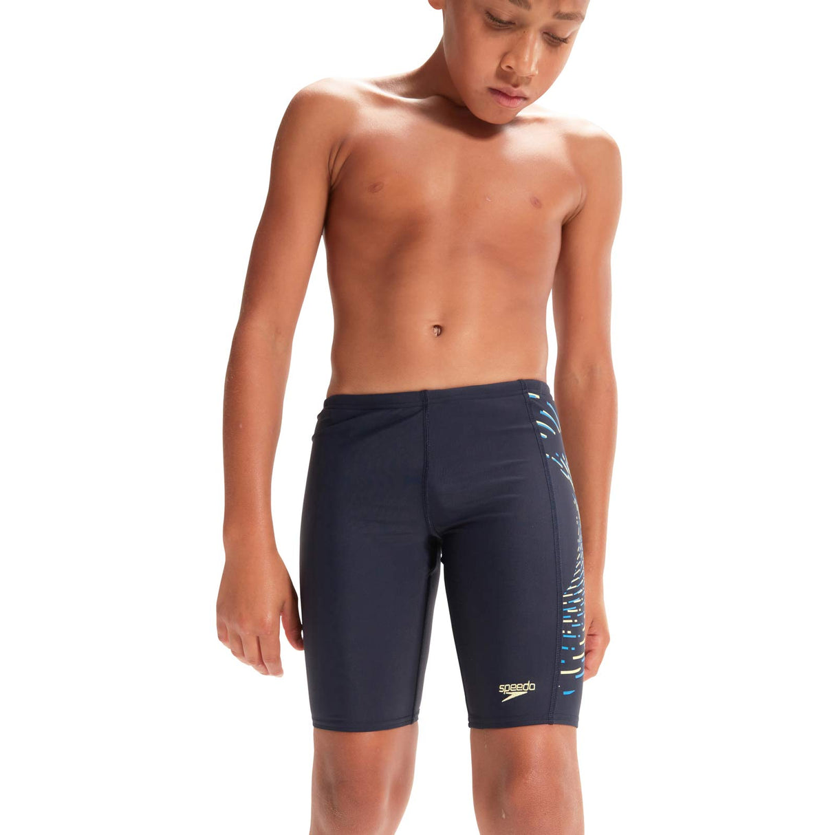 SPEEDO BOY PLSTISOL PLACEMENT JAMMER NVY