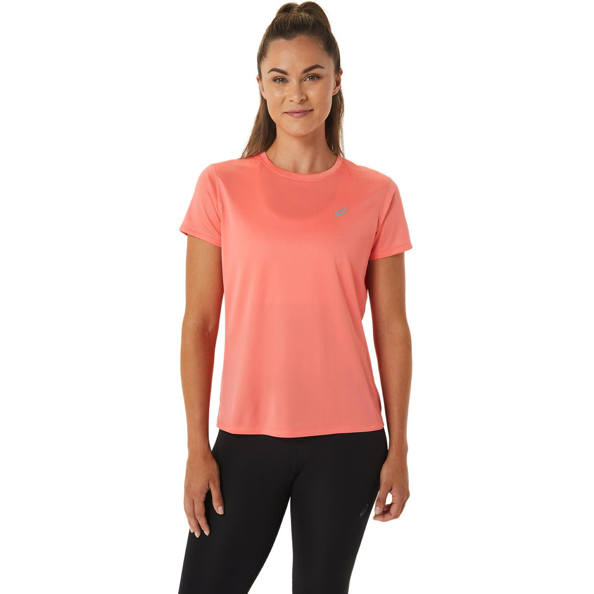 ASICS WOMENS CORE SS TOP PINK