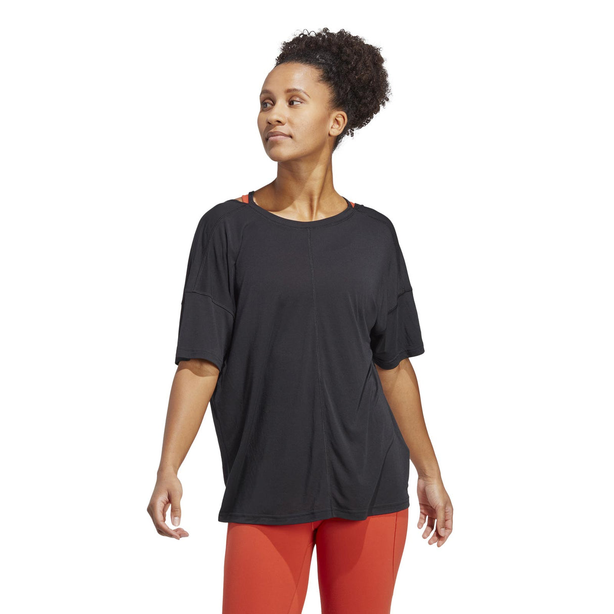 adidas Womens YGA ST O Tee Black