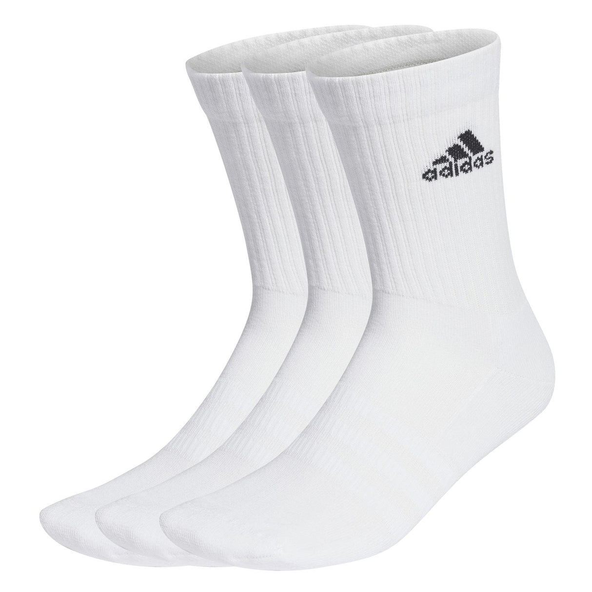 adidas Cushion Crew Sock 3 Pack White