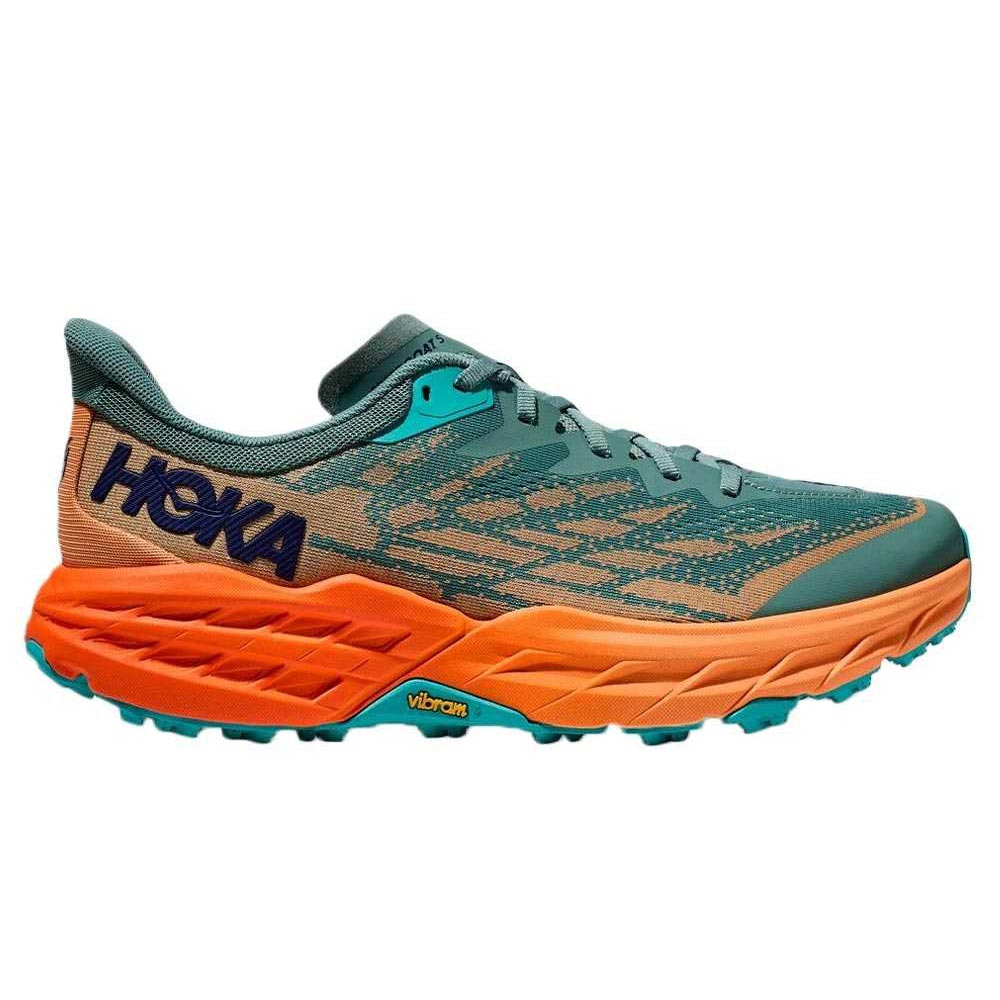Hoka Speedgoat 5 Mens Green/Orange