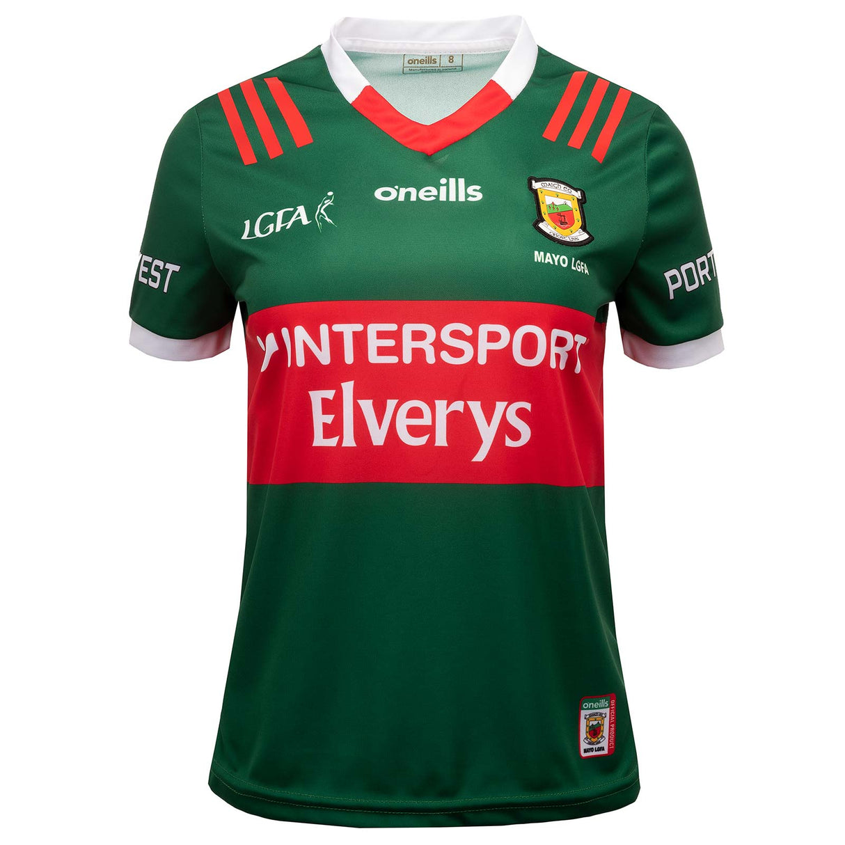 O'Neills Mayo 23 Home LGFA Wmn Jersey Gn