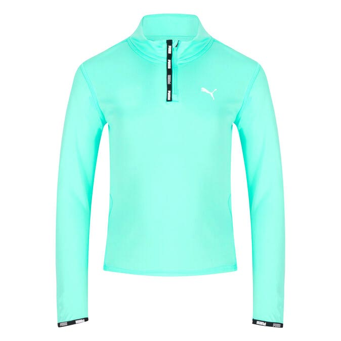 Puma Kids Fit 1/2 Zip Green