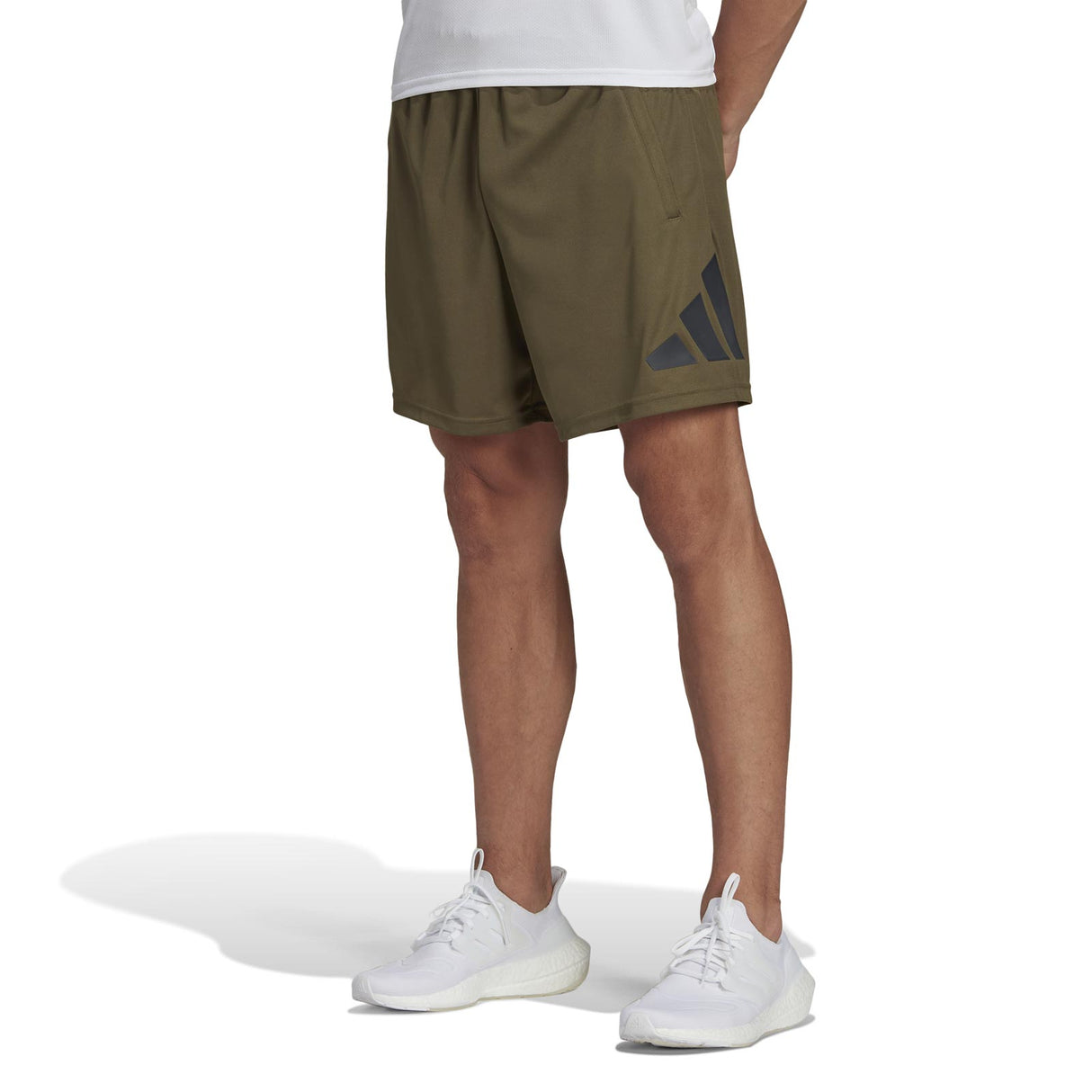 adidas Mens TR-ES Logo Shorts 7in Green