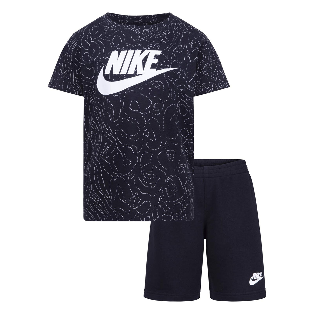 NIKE JNR NSW CLUB SSNL SHORT SET BLACK
