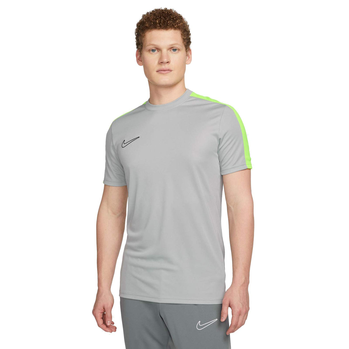 Nike Mens Dri-Fit Acad23 Top SS BR Grey