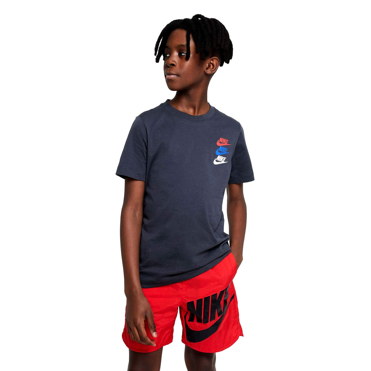 Nike Boys NSW Si Graphic Tee Grey