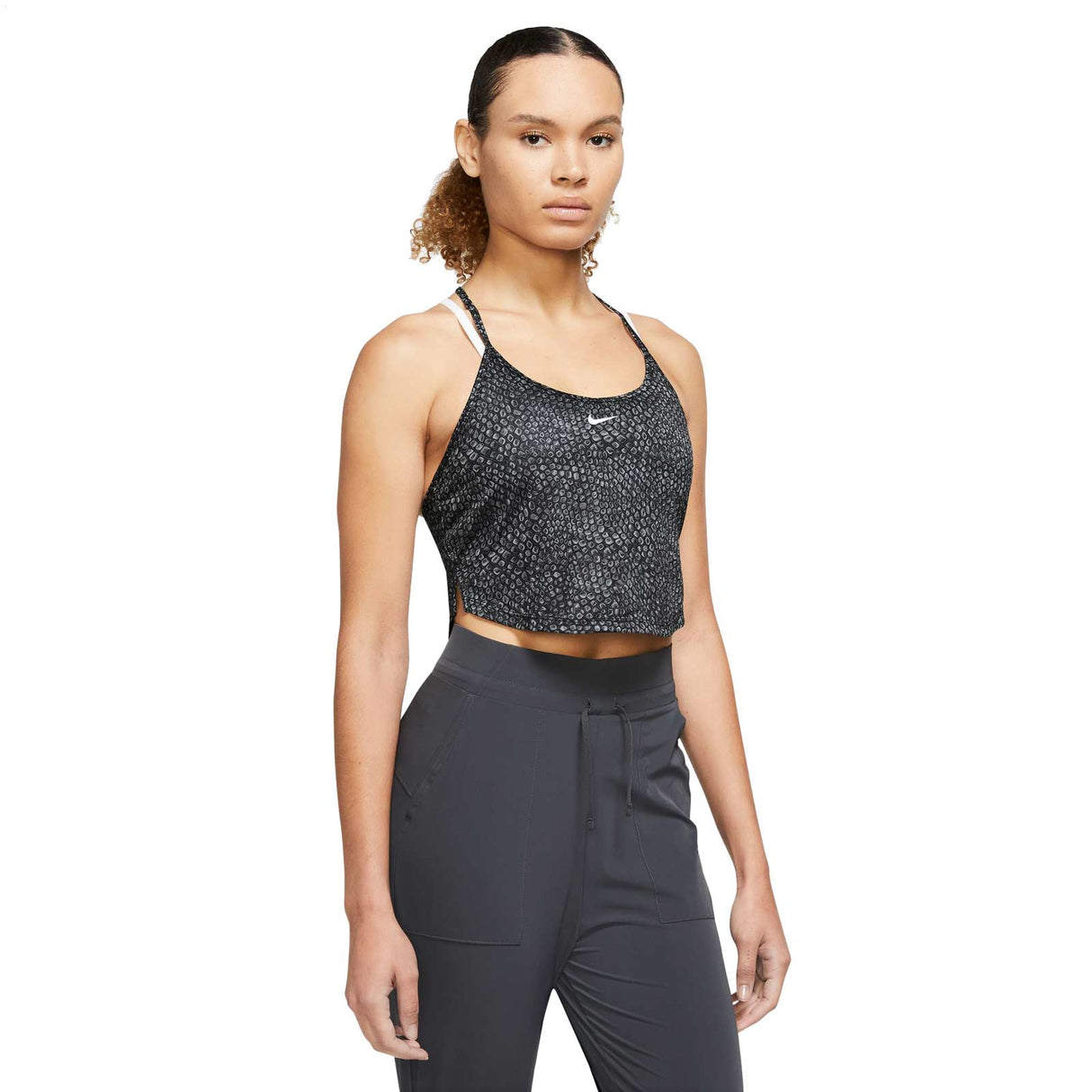 Nike Wmns One DF Crop Tank AOP Black