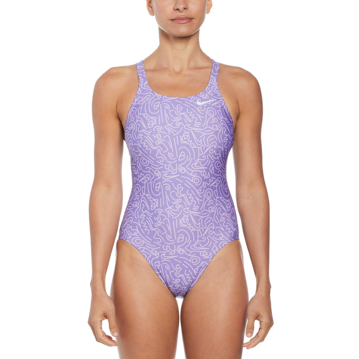 Nike Wmn Hydrastrong Fastback Ssuit Prpl
