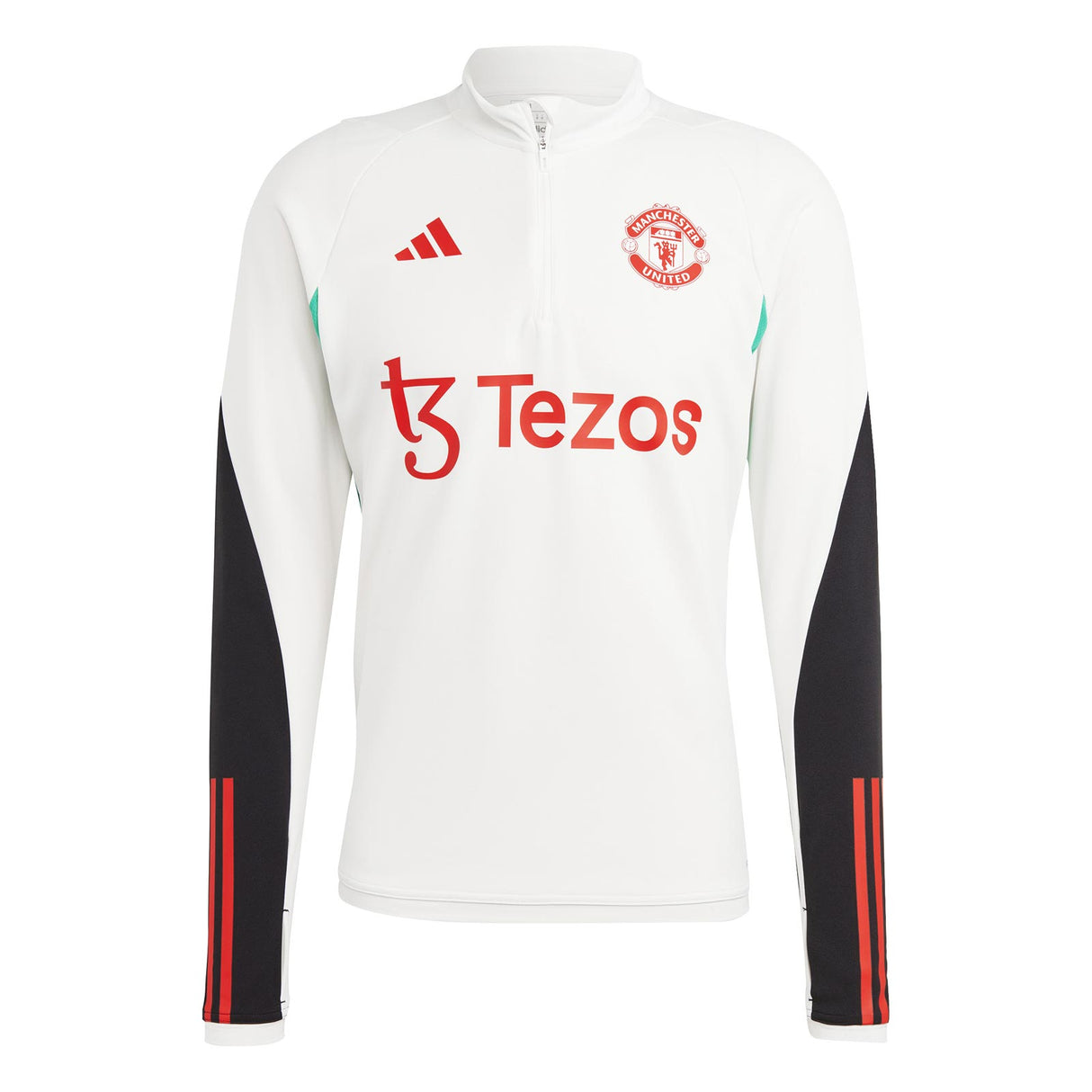 adidas Man Utd 23 Training QZ Top White