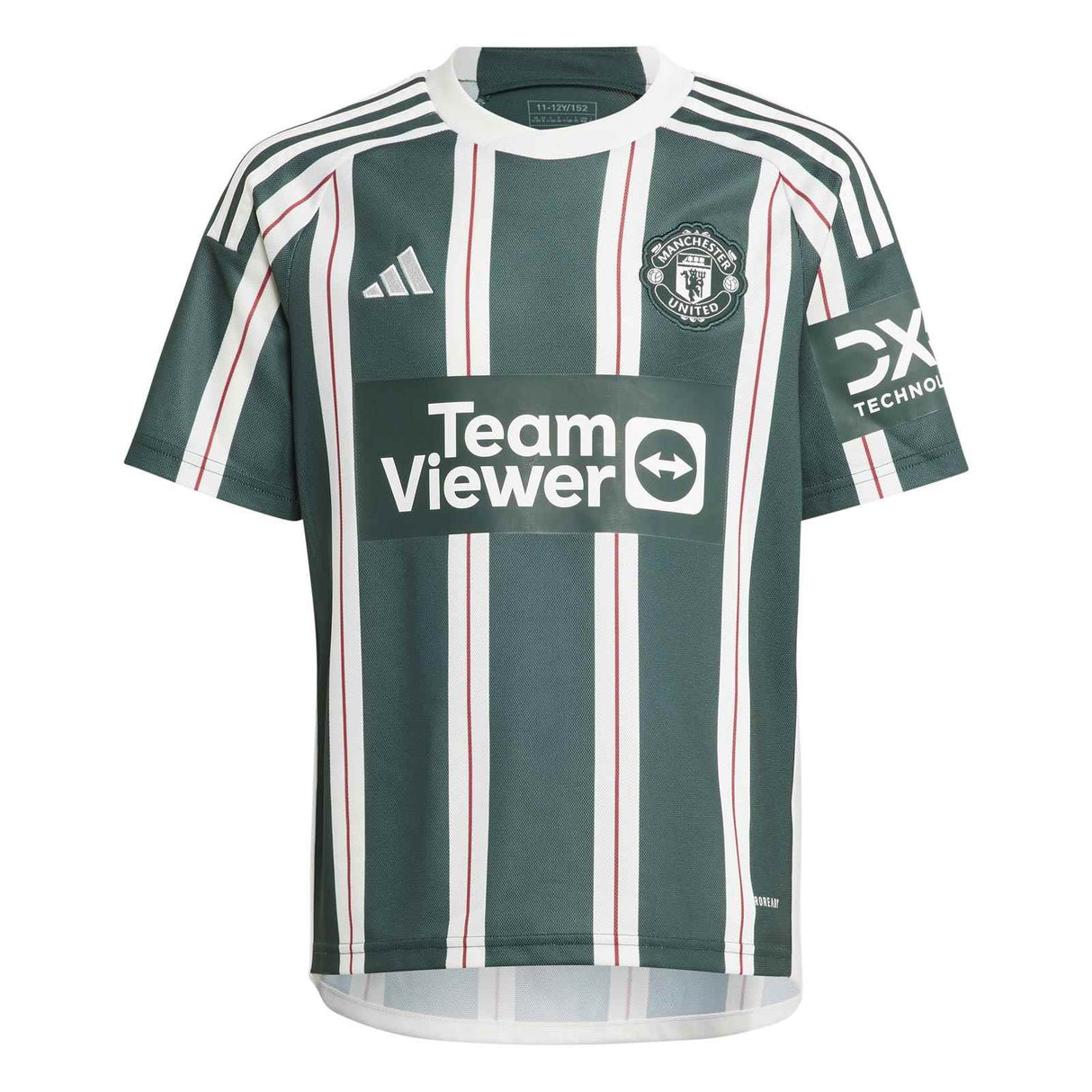 adidas Man Utd 23 Kids Away Jersey Green