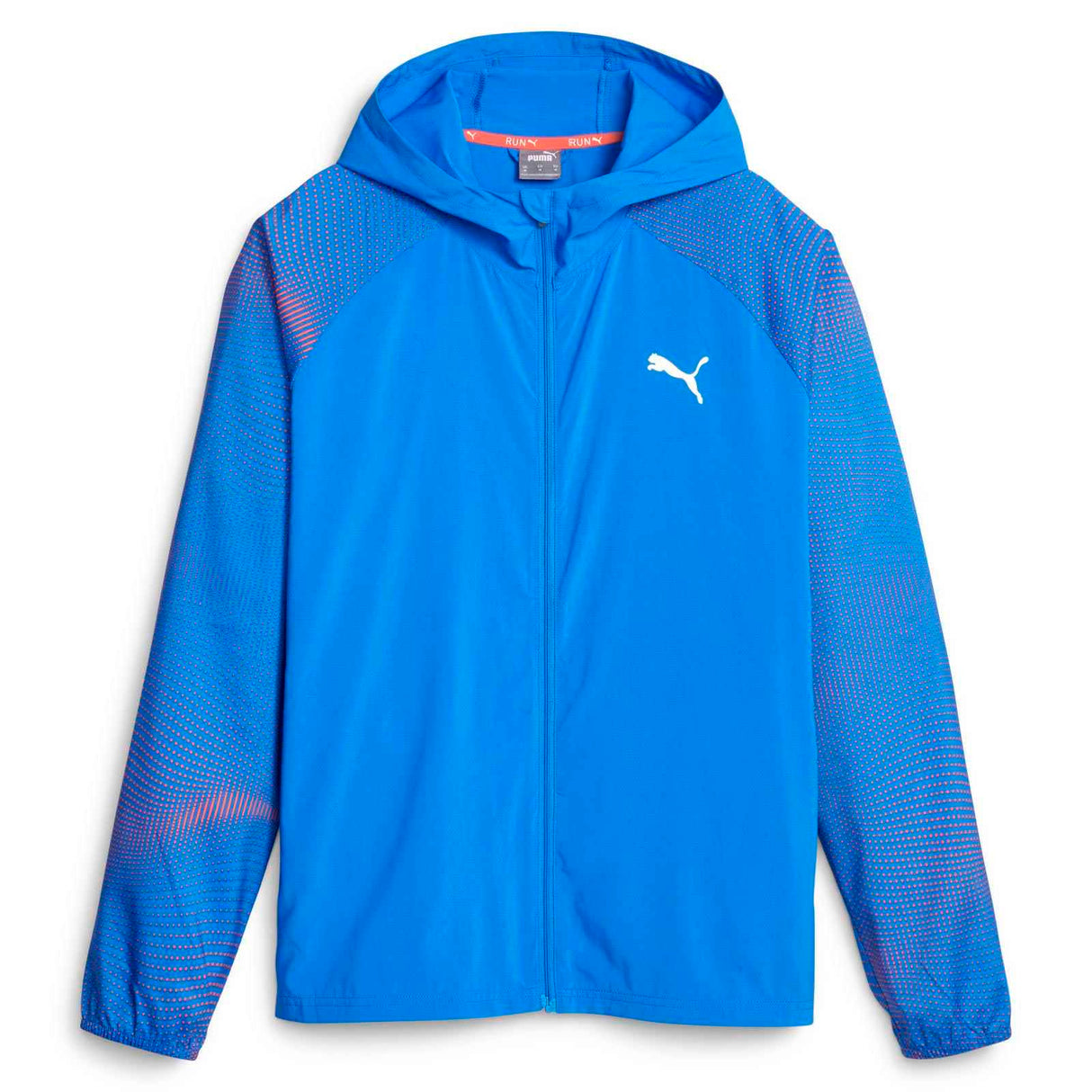 Puma Mens Run Fav AOP Wvn Jacket Blue