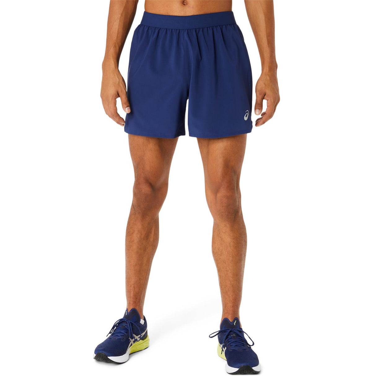Asics Mens Road 5in Short Blue