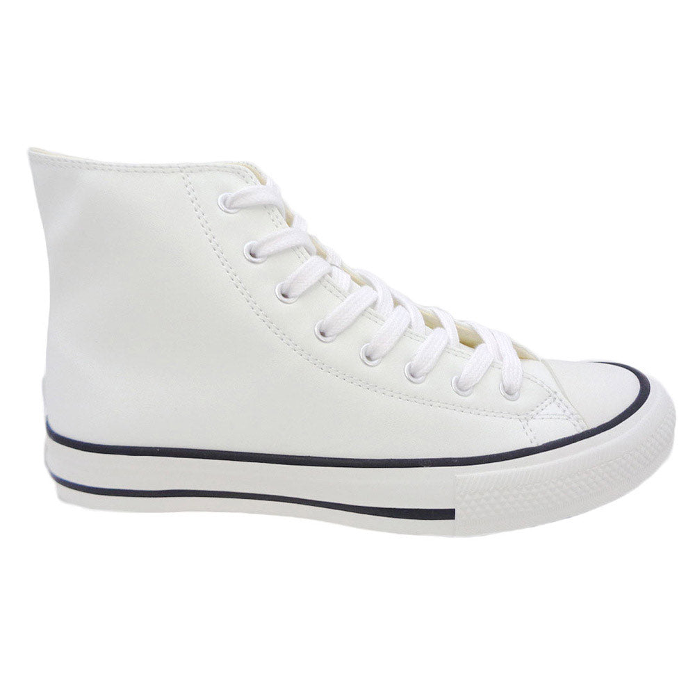 Victoria Hi-Top Canvas Sneaker Adult Whi