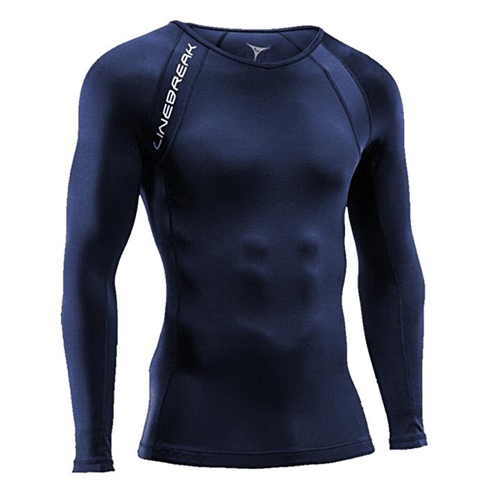 MENS LS COMPRESSION TEE NAVY