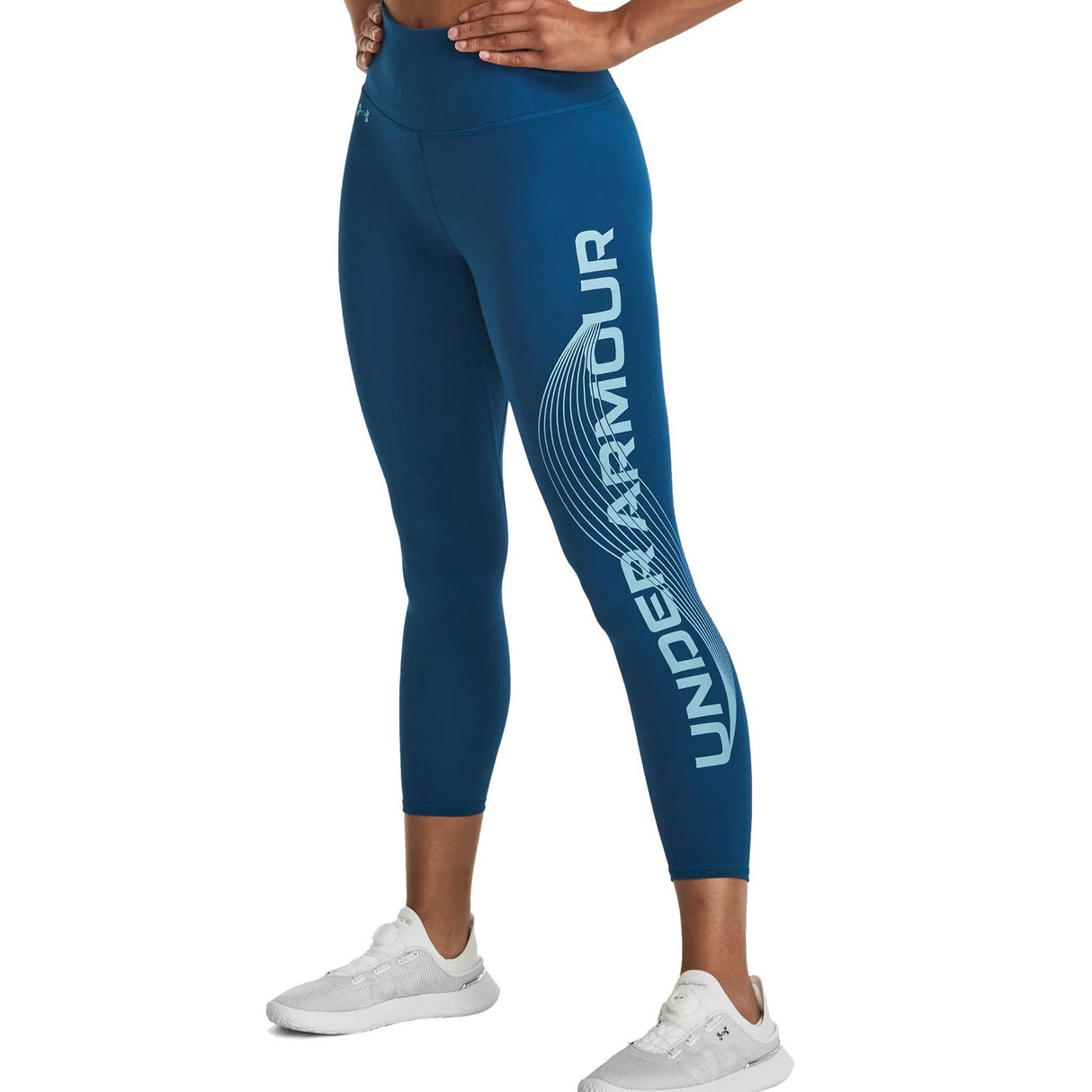 UA Womens Motion Ankle Leg Tight Blue