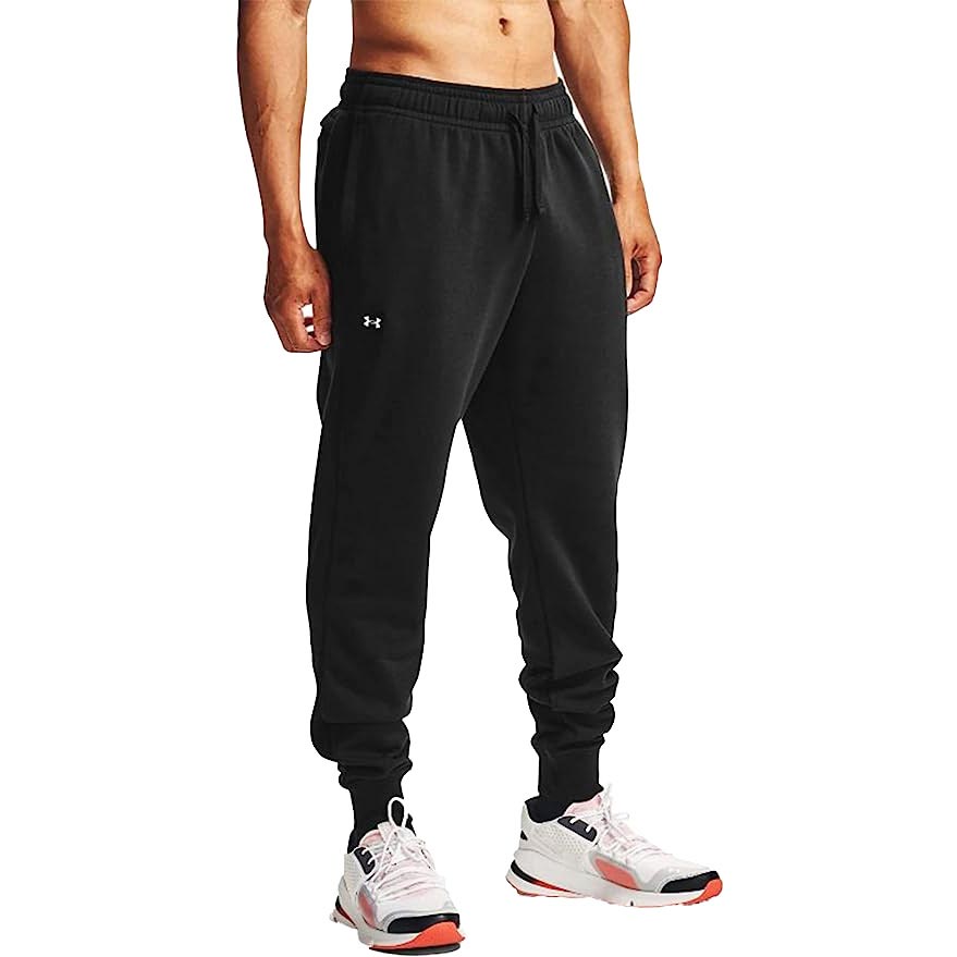 UA Mens Rival Fleece Joggers Black