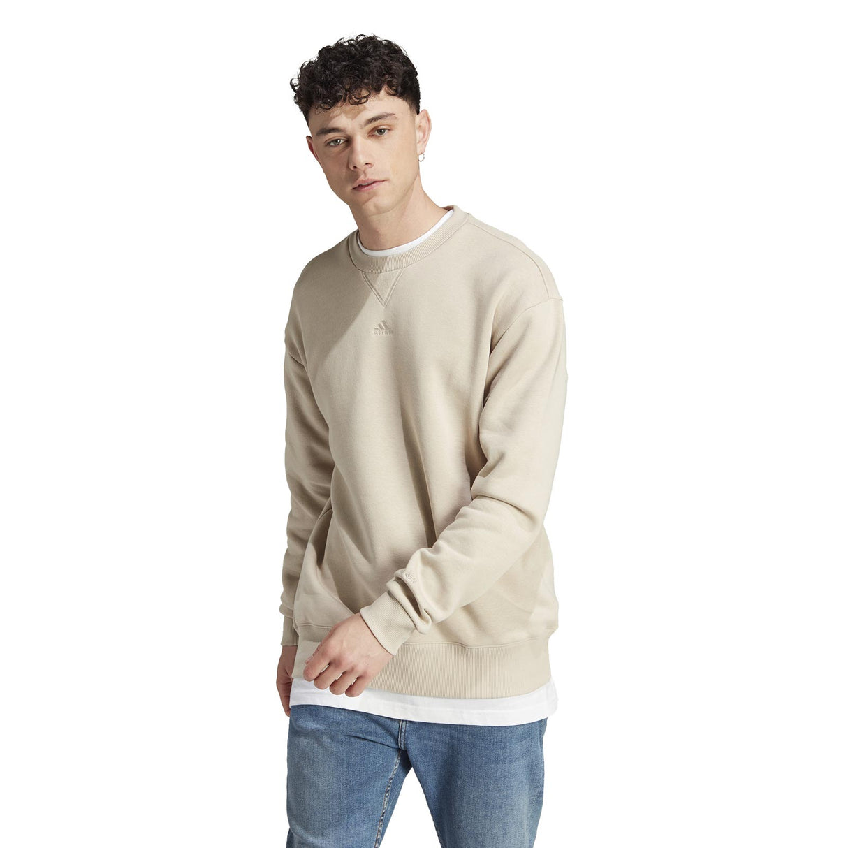 adidas Mens ALL SZN Sweat Beige