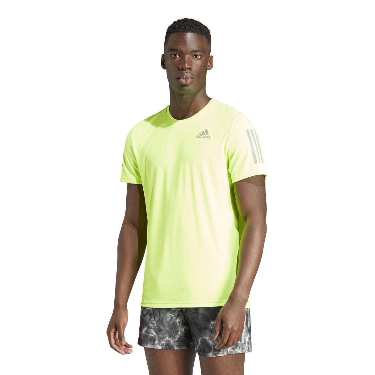 adidas Mens Own The Run Tee Yellow