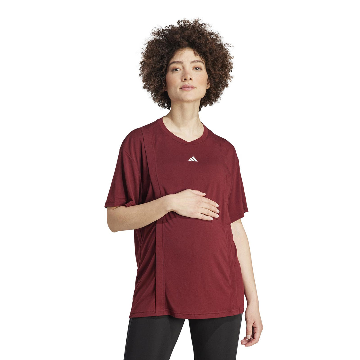 adidas Womens TR ES Mat Tee Purple