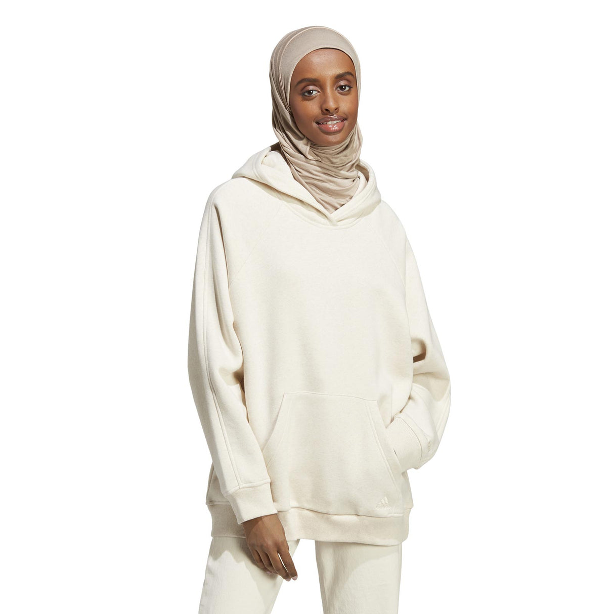 adidas Womens ALL SZN BF Hoodie Cream