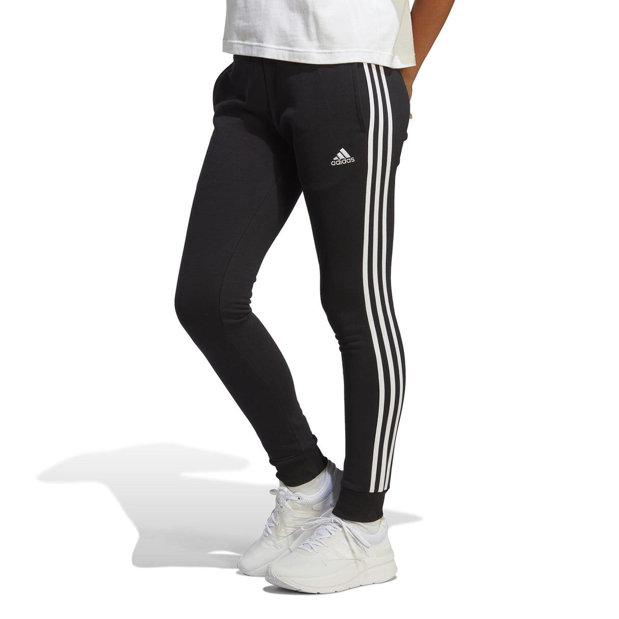 adidas Womens 3S FT CF Pant Black